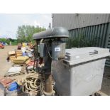 LARGE PILLAR DRILL WITH TABLE PLATFORM.....THIS LOT IS SOLD UNDER THE AUCTIONEERS MARGIN SCHEME, THE