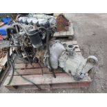 DIESEL ENGINE WITH GEARBOX, 4 CYLINDER.....THIS LOT IS SOLD UNDER THE AUCTIONEERS MARGIN SCHEME, THE