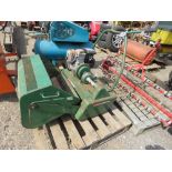 RANSOMES TWENTY FOUR CYLINDER MOWER WITH GRASS BOX, HONDA POWERED. OWNER MOVING HOUSE.....THIS LOT I
