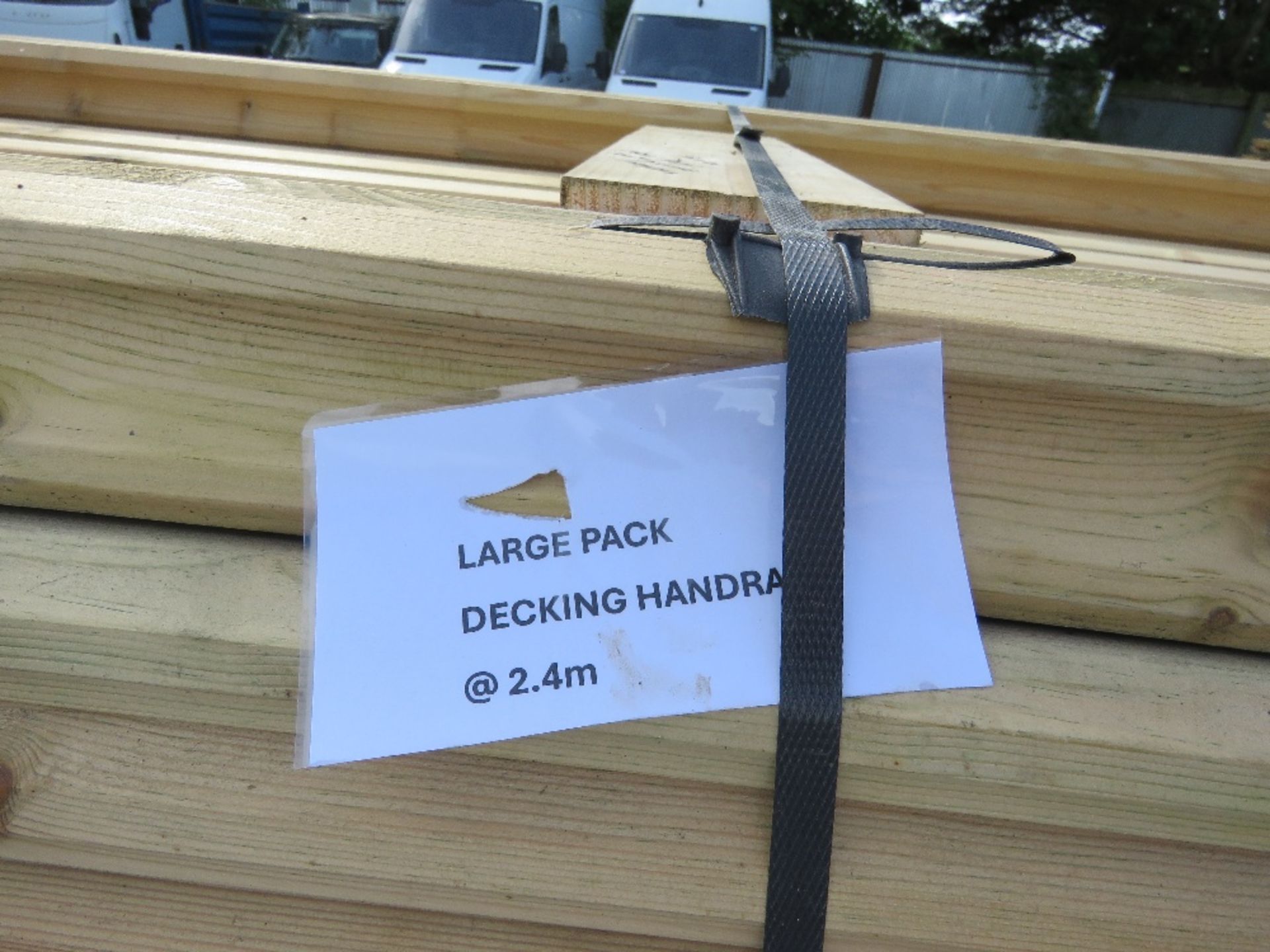 LARGE BUNDLE OF DECKING HANDRAILS @ 2.4M LENGTH APPROX. - Image 5 of 5