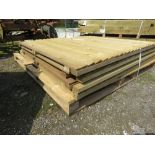 7NO MIXED WOODEN FENCING PANELS.