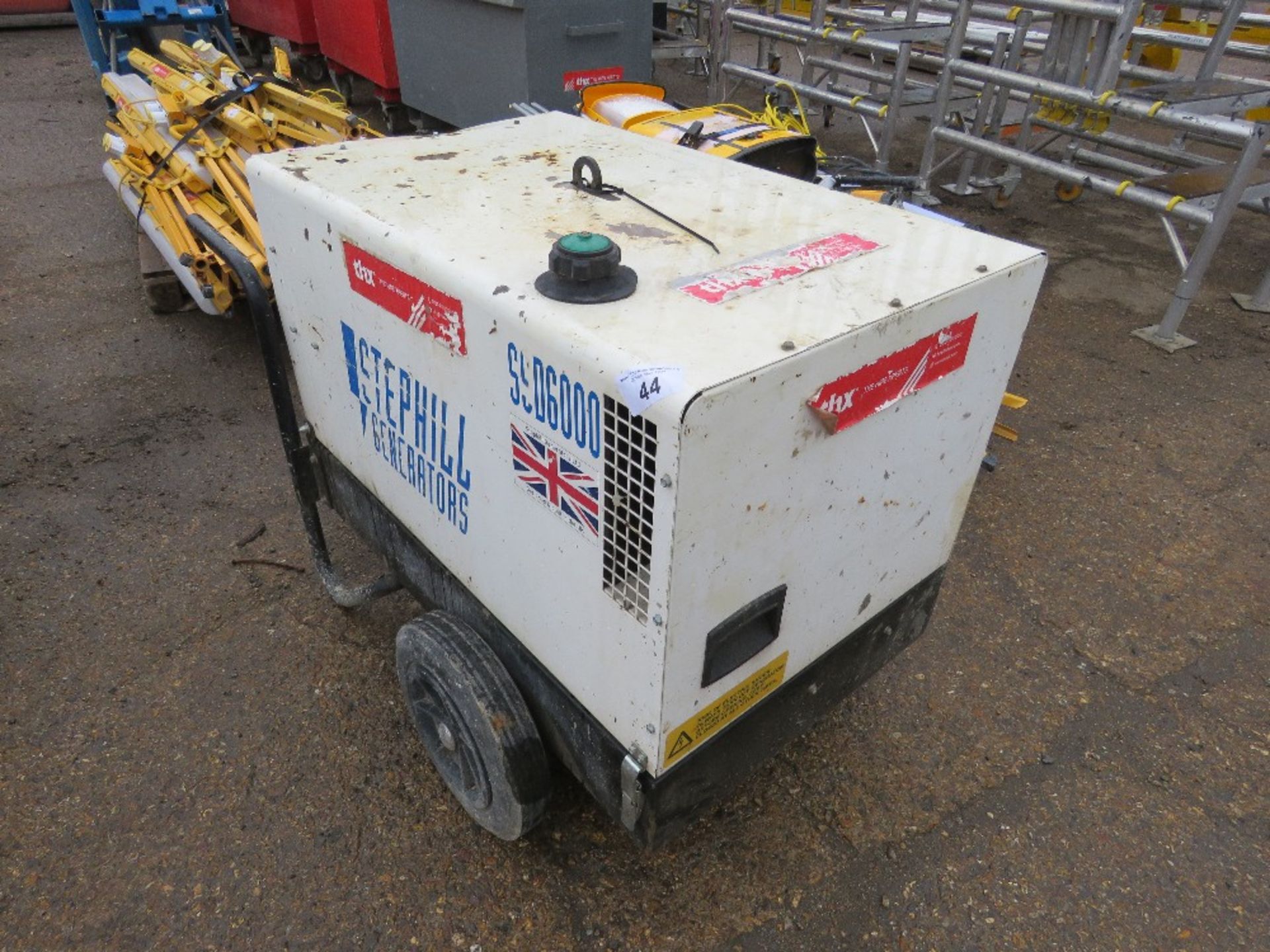 STEPHILL 6KVA BARROW DIESEL GENERATOR. WHEN TESTED WAS SEEN TO RUN, OUTPUT UNTESTED. THX9750 - Image 3 of 8