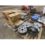 2 X PALLETS OF UNUSED MITSUBISHI AND OTHER WHEEL RIMS.....THIS LOT IS SOLD UNDER THE AUCTIONEERS MAR