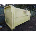 CHISWICK PARK ENJOY-WORK HL5 MOUNTED ELECTRIC POWERED COMPACTOR BIN. 12FT OVERALL LENGTH APPROX. DIR