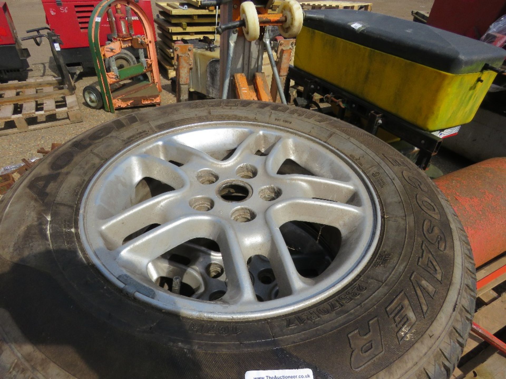 4NO ALLOY WHEELS AND TYRES 235-70 R17....THIS LOT IS SOLD UNDER THE AUCTIONEERS MARGIN SCHEME, THERE - Image 2 of 8