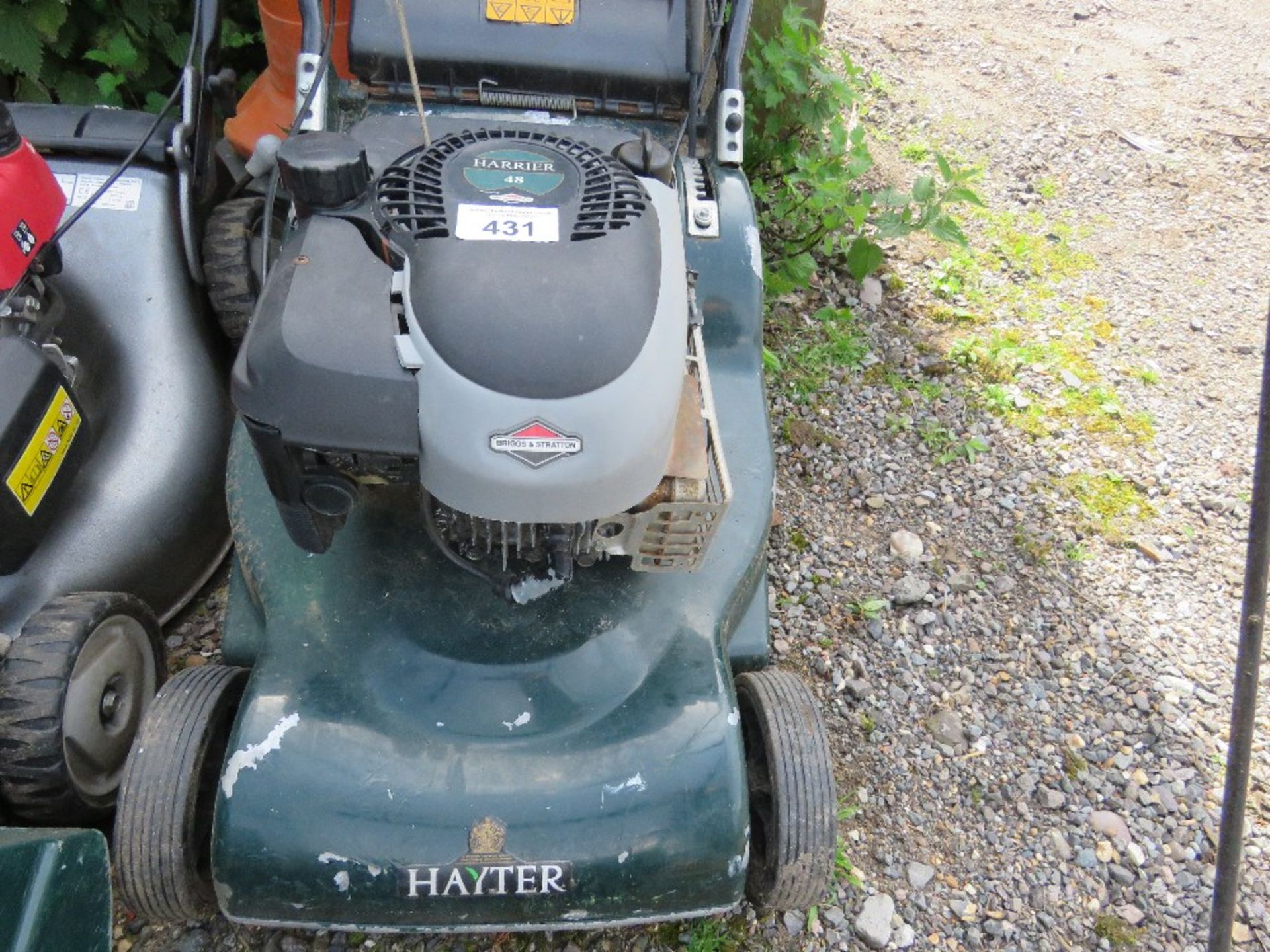 HAYTER HARRIER 48 ROLLER MOWER WITH COLLECTOR.....THIS LOT IS SOLD UNDER THE AUCTIONEERS MARGIN SCHE - Image 2 of 3