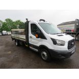 FORD TRANSIT DROP SIDE PICKUP TRUCK WITH TAIL LIFT REG:GF67 XAK. WITH V5. EURO 6 EMMISSIONS. 2 SETS