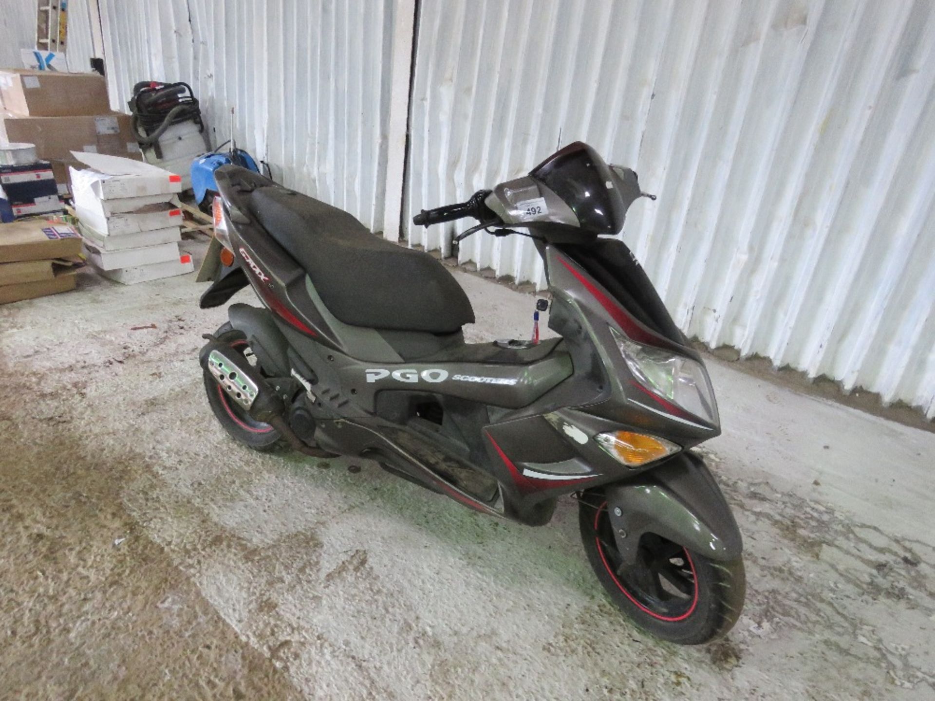 PGO GMAX50 SCOOTER REG KX07 UDY WITH KEY AND V5.