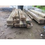 10NO TIMBER RAILWAY SLEEPERS.....THIS LOT IS SOLD UNDER THE AUCTIONEERS MARGIN SCHEME, THEREFORE NO