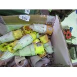 BOX OF 110VOLT PLUGS PLUS A BOX OF SUNDRIES.....THIS LOT IS SOLD UNDER THE AUCTIONEERS MARGIN SCHEME