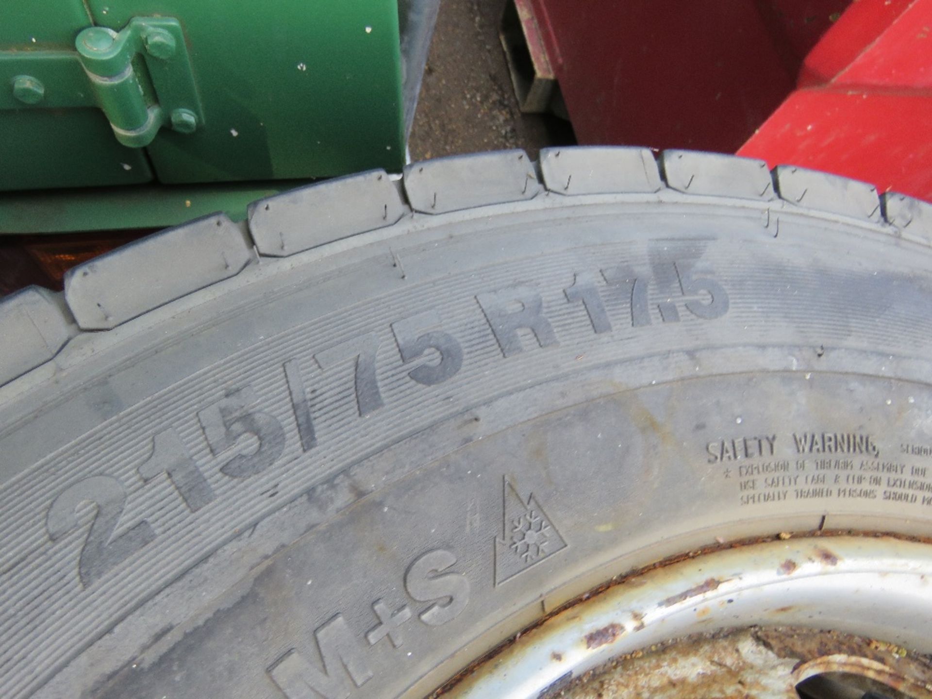 6NO 6 STUD LORRY WHEELS & TYRES 215/75-R17.5. - Image 6 of 6