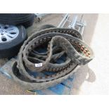 3 X MINI EXCAVATOR RUBBER TRACKS.....THIS LOT IS SOLD UNDER THE AUCTIONEERS MARGIN SCHEME, THEREFORE