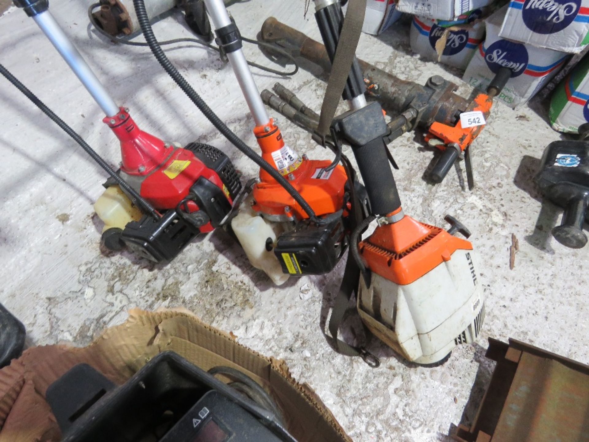 STIHL PLUS 2 OTHER PETROL ENGINED STRIMMERS.