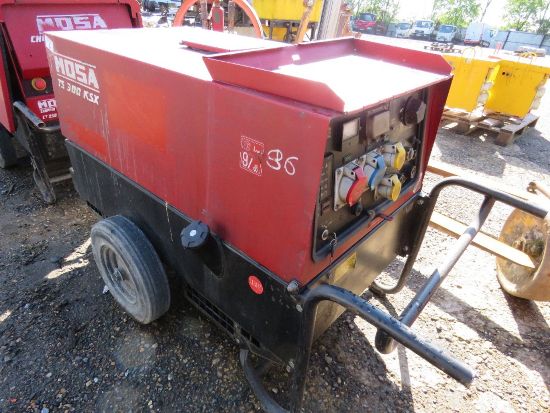 MOSA TS300 BARROW GENERATOR. WHEN TESTED WAS SEEN TO RUN AND SHOWED POWER. DIRECT FROM LOCAL COMPANY