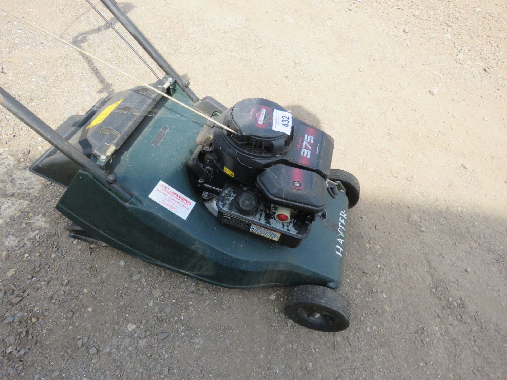 HAYTER PETROL ENGINED MOWER WITH REAR ROLLER AND NO COLLECTOR. ....THIS LOT IS SOLD UNDER THE AUCTIO - Image 3 of 4