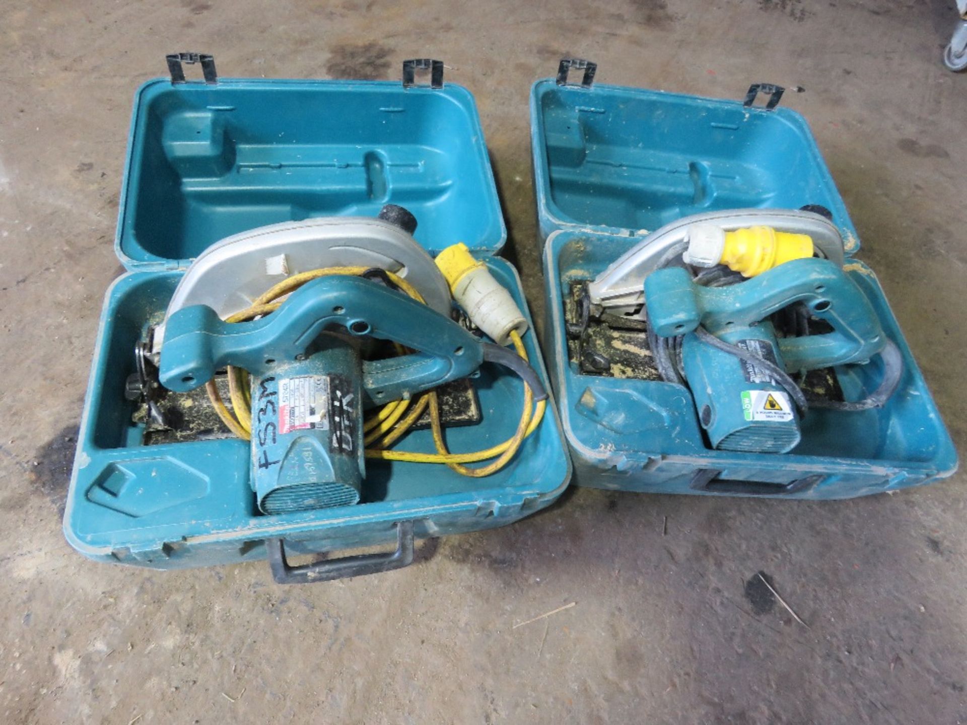 2NO MAKITA 110VOLT CIRCULAR SAWS IN CASES.