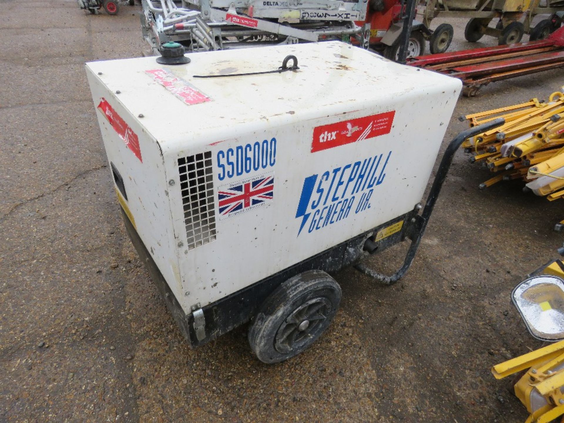 STEPHILL 6KVA BARROW DIESEL GENERATOR. WHEN TESTED WAS SEEN TO RUN, OUTPUT UNTESTED. THX9750 - Image 4 of 8