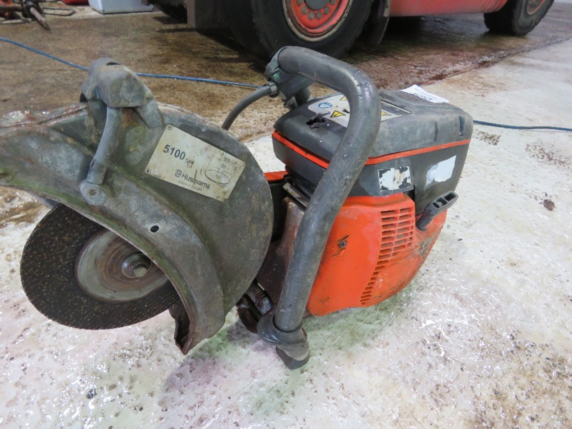HUSQVARNA PETROL ENGINED CUT OFF SAW....THIS LOT IS SOLD UNDER THE AUCTIONEERS MARGIN SCHEME, THEREF - Image 2 of 3