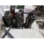 6NO HYDRAULIC BOTTLE JACKS.