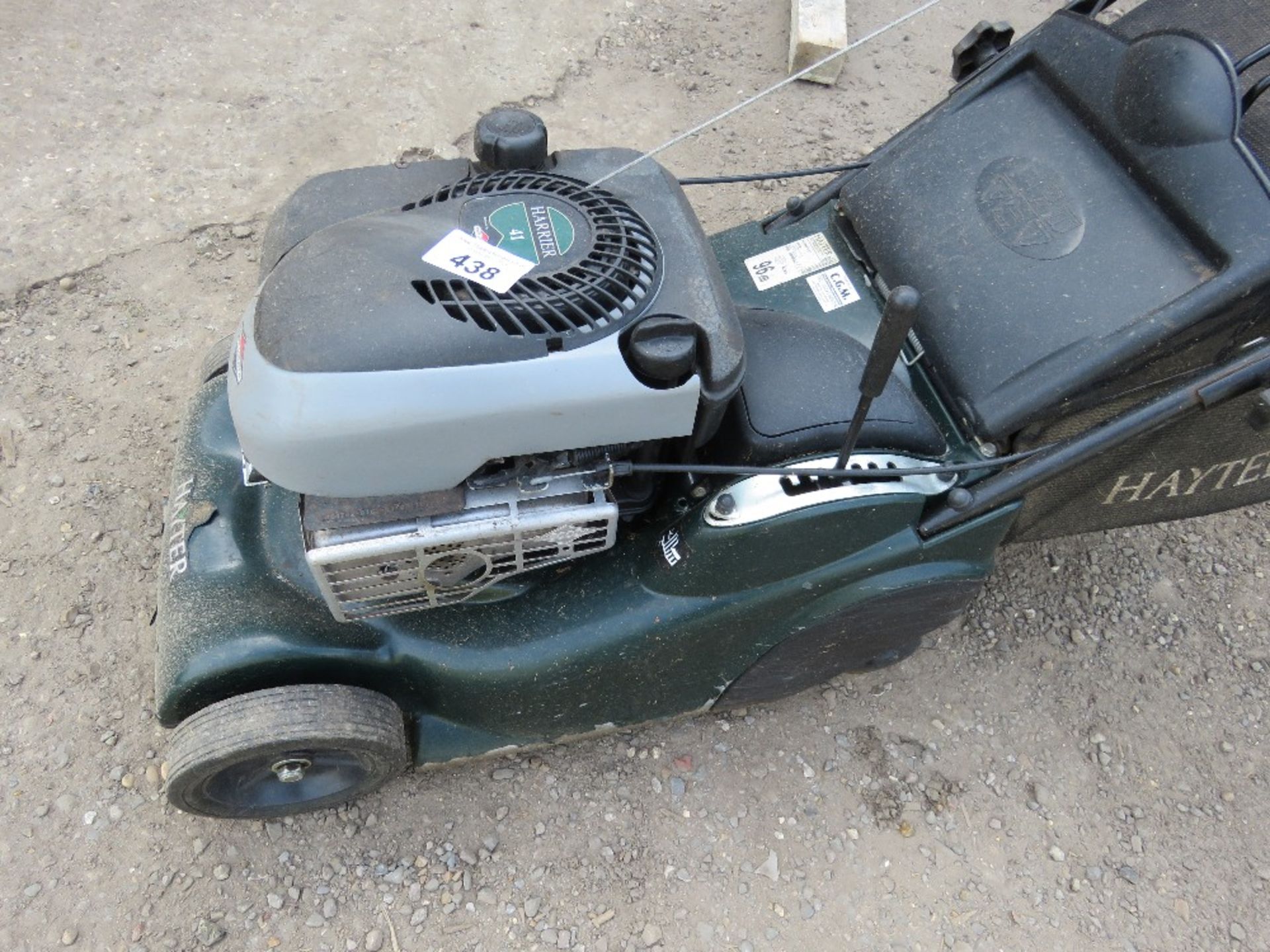 HAYTER HARRIER 41 PETROL ENGINED MOWER WITH REAR ROLLER AND COLLECTOR. ....THIS LOT IS SOLD UNDER TH - Image 2 of 4