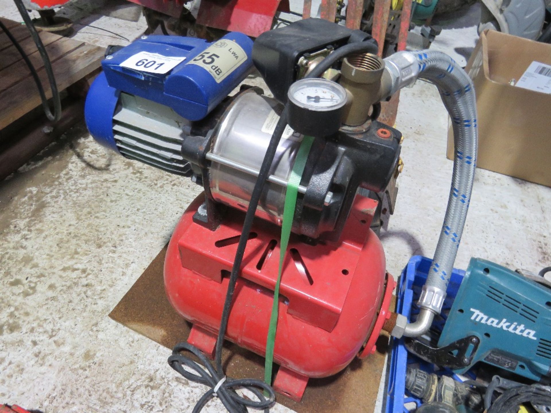 WATER PUMP WITH PRESSURE VESSEL.OWNER MOVING HOUSE.....THIS LOT IS SOLD UNDER THE AUCTIONEERS MARGIN