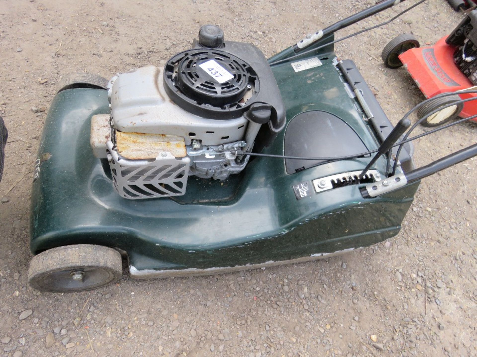 HAYTER HARRIER 56 PETROL ENGINED MOWER WITH REAR ROLLER AND NO COLLECTOR. ....THIS LOT IS SOLD UNDER - Image 3 of 4