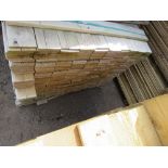 LARGE PACK OF TREATED HIT AND MISS CLADDING BOARDS 120MM X 12MM @ 1745MM LENGTH APPROX. 750NO PIECE