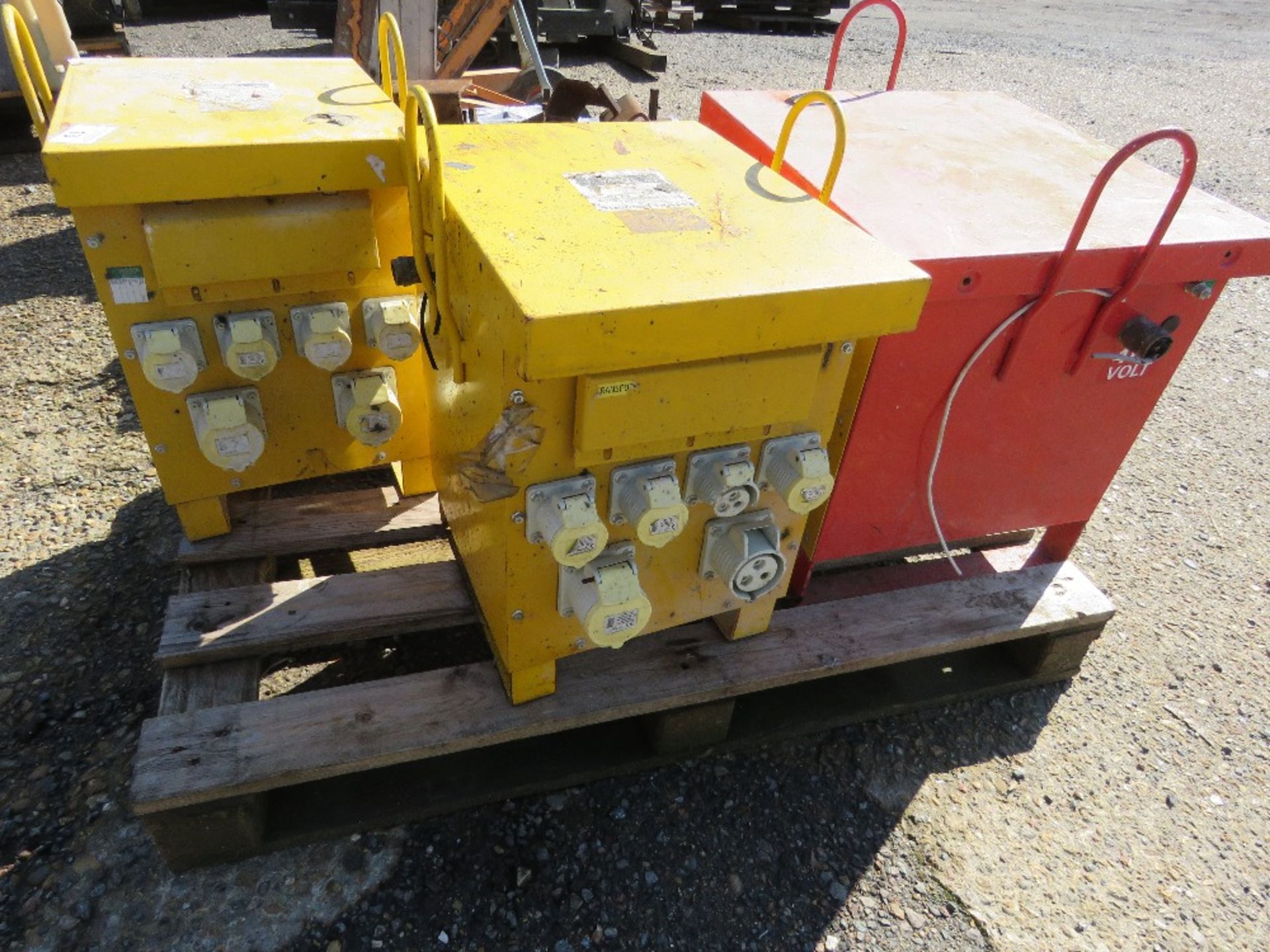 3 X LARGE SIZED SITE TRANSFORMERS.