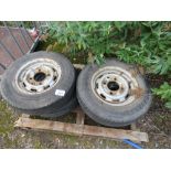 4NO 165R13C TRAILER WHEELS AND TYRES.