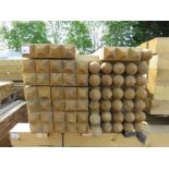 PACK OF 78NO TREATED DECKING POSTS @ 1.2M LENGTH APPROX.