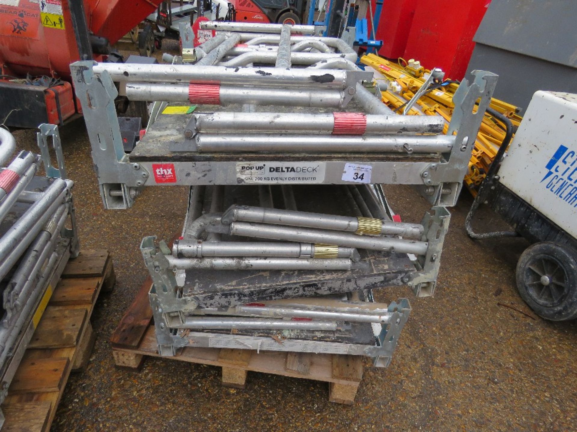 3 X DELTADECK ALUMINIUM WORK PLATFORMS: THX 14388,8714,15072 - Image 2 of 3