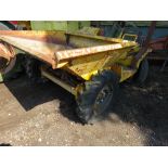 DIESEL ENGINED 2WD DUMPER. UNTESTED, CONDITION UNKNOWN.....THIS LOT IS SOLD UNDER THE AUCTIONEERS MA