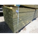 LARGE PACK OF PRESSURE TREATED FEATHER EDGE CLADDING TIMBER BOARDS 1.50M LENGTH X 100MM WIDTH APPROX