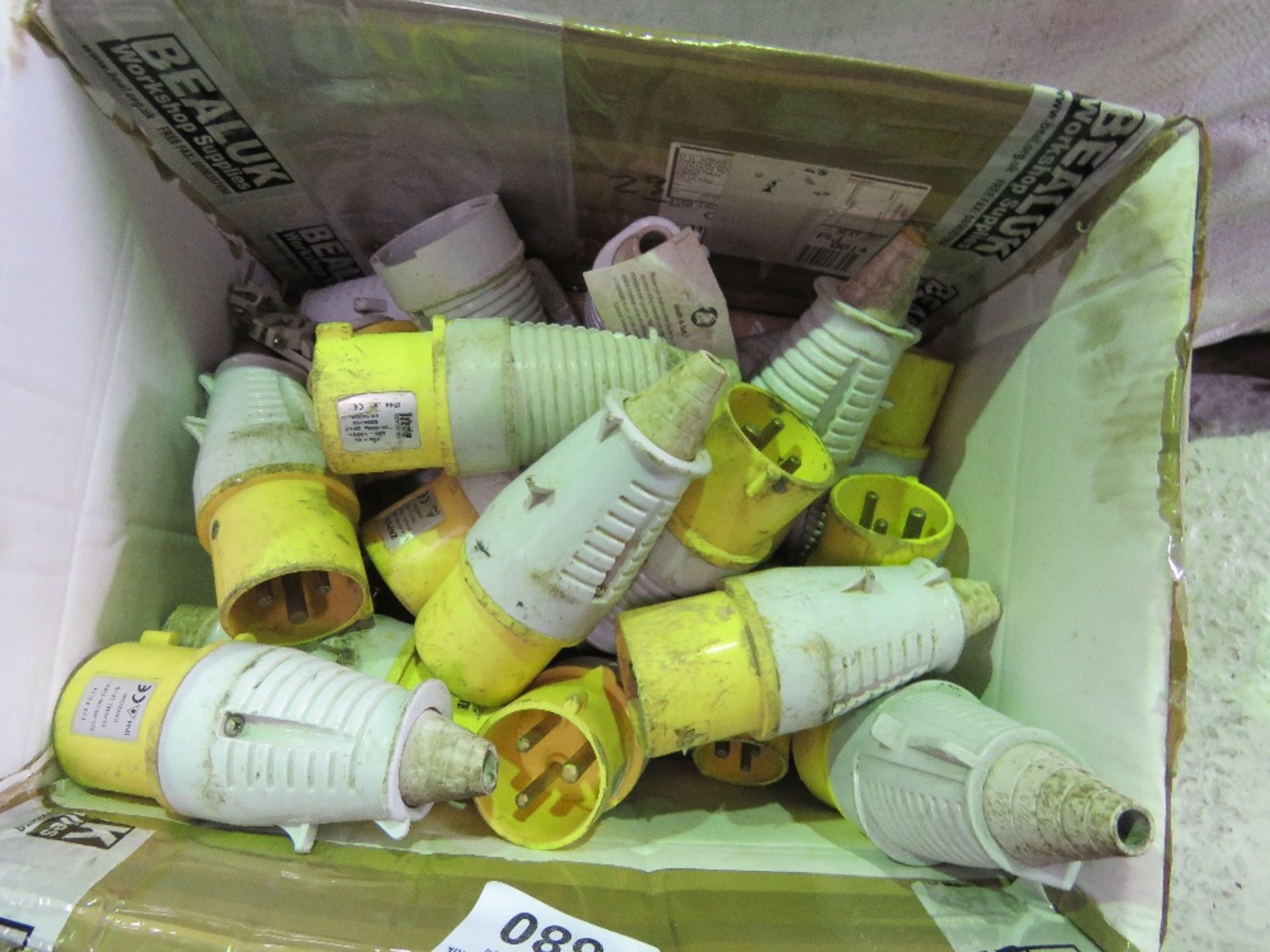 BOX OF 110VOLT PLUGS PLUS A BOX OF SUNDRIES.....THIS LOT IS SOLD UNDER THE AUCTIONEERS MARGIN SCHEME - Image 2 of 5