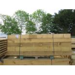 25NO LARGE TREATED TIMBER POSTS 150MMX 150MM @2280MM LENGTH APPROX.