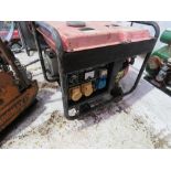 ELECTRIC START PETROL ENGINED DUAL VOLTAGE GENERATOR ON WHEELS.....THIS LOT IS SOLD UNDER THE AUCTIO