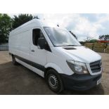 MERCEDES SPRINTER LWB PANEL VAN 2143CC DIESEL EURO 6 ENGINE REG:KU17 DMM. WITH V5 AND MOT UNTIL 17/0