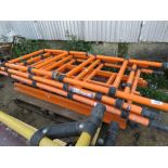 GRP ORANGE COLOURED SCAFFOLD TOWER PARTS AS SHOWN.....THIS LOT IS SOLD UNDER THE AUCTIONEERS MARGIN