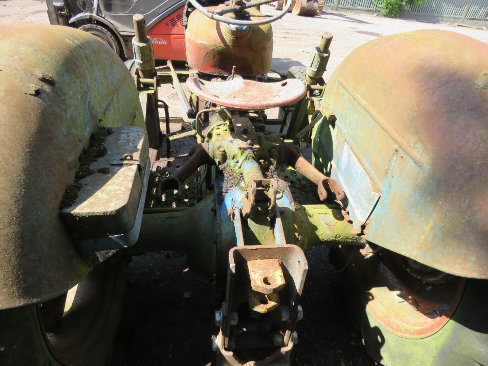 FORDSON DEXTA TRACTOR WITH LOADER FRAME AND BRACKETS. UNUSED CONDITION UNKNOWN. MAY BE INCOMPLETE (I - Image 8 of 16
