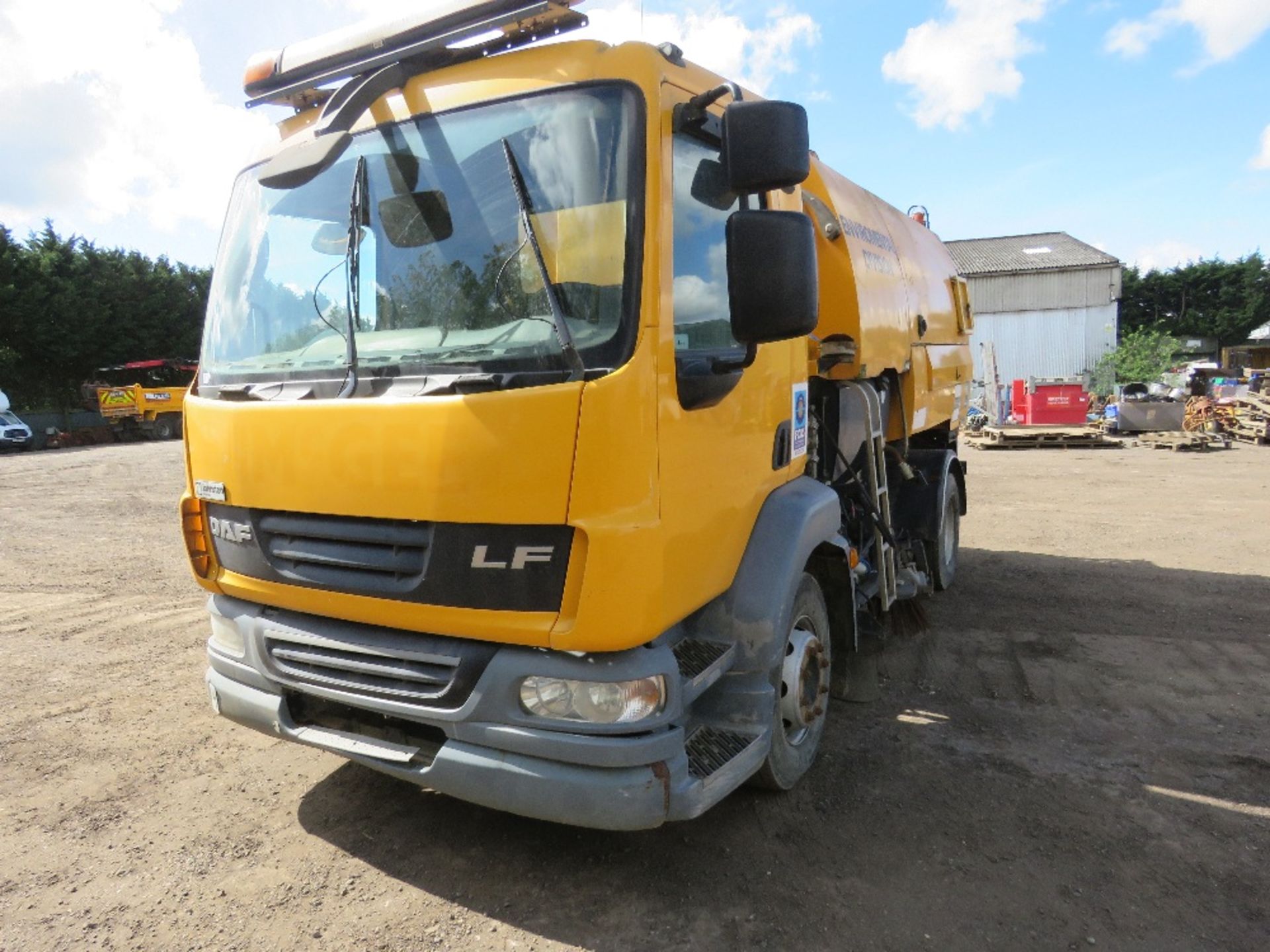 DAF LF JOHNSON ROAD SWEEPER REG:KE57 HLO. 131,934 REC KMS. WITH V5. MOT EXPIRED. FROM LOCAL COMPANY