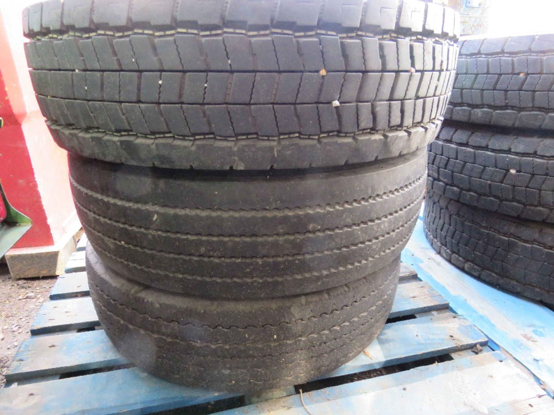6NO 6 STUD LORRY WHEELS & TYRES 215/75-R17.5. - Image 2 of 6
