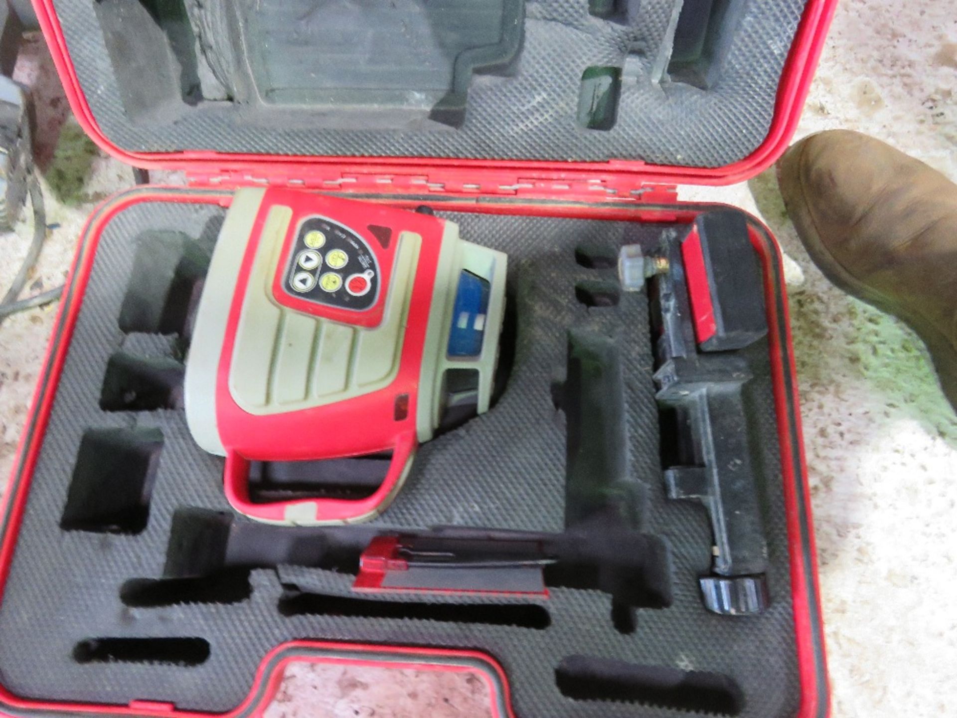 DATUM ROTARY LASER LEVEL IN A CASE.