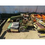 2 X PETROL ENGINED ROUGH CUT MOWERS....THIS LOT IS SOLD UNDER THE AUCTIONEERS MARGIN SCHEME, THEREFO