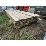 PALLET OF ASSORTED PRE USED FLOORBOARDS AND TIMBERS 10-14FT LENGTH APPROX.....THIS LOT IS SOLD UNDER