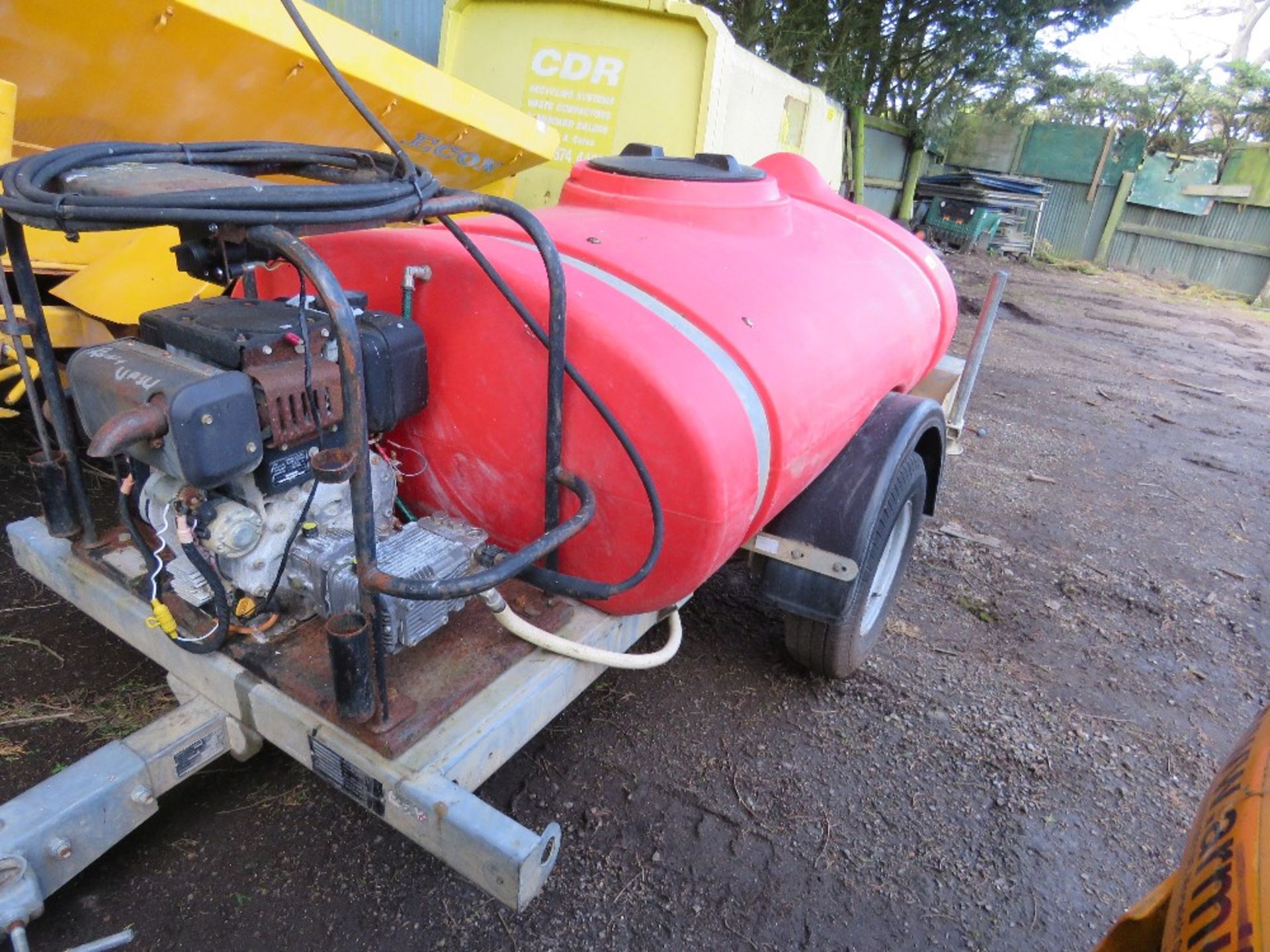 WESTERN WASHER BOWSER WITH YANMAR DIESEL ENGINED PUMP. WHEN TESTED WAS SEEN TO RUN.