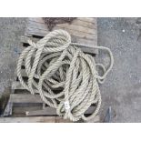 LARGE BORE SIZAL ROPE, APPEARS UNUSED.....THIS LOT IS SOLD UNDER THE AUCTIONEERS MARGIN SCHEME, THER