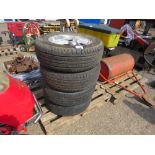4NO ALLOY WHEELS AND TYRES 235-70 R17....THIS LOT IS SOLD UNDER THE AUCTIONEERS MARGIN SCHEME, THERE