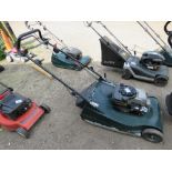 HAYTER HARRIER 56 PETROL ENGINED MOWER WITH REAR ROLLER AND NO COLLECTOR. ....THIS LOT IS SOLD UNDER
