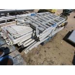 STACK OF ALUMINIUM SCAFFOLD TOWER PARTS.....THIS LOT IS SOLD UNDER THE AUCTIONEERS MARGIN SCHEME, TH