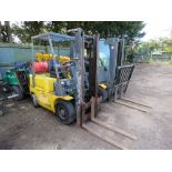 MITSUBISHI FG15 GAS POWERED FORKLIFT. WHEN TESTED WAS SEEN TO START AND RUN BRIEFLY BUT CUTTING OUT.